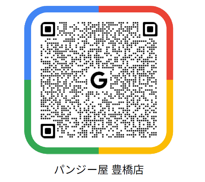 パンジー屋豊橋店のGoogleマップを開くQRコード